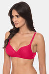 Komli Padded Non-Wired 3/4Th Coverage T-Shirt Bra - Dark Pink — thumbnail 3